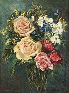 Stilleben Med Rosor by Anna Katarina Munthe-Norstedt
