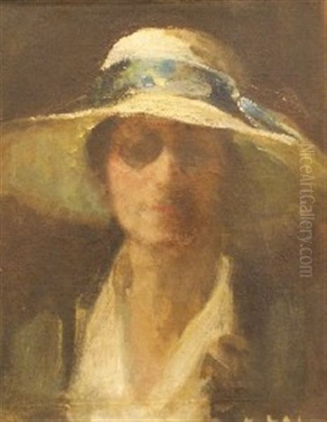 The Summer Hat (self Portrait) - view 1