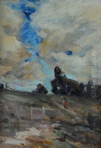 Figure In A Landscape by Josephine Mary Muntz Adams