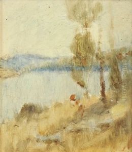 By The River by Josephine Mary Muntz Adams