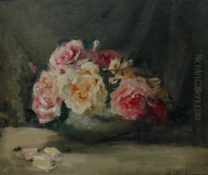 Still Life With Roses by Josephine Mary Muntz Adams