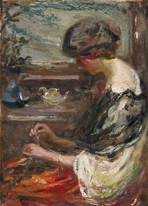 The Needleworker by Josephine Mary Muntz Adams