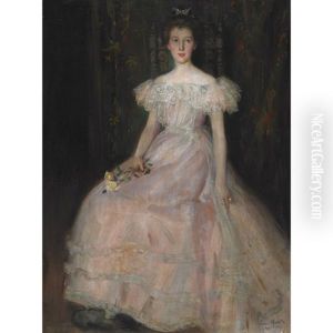 Portrait Of Emily Elliott by Laura Adeline Muntz-Lyall