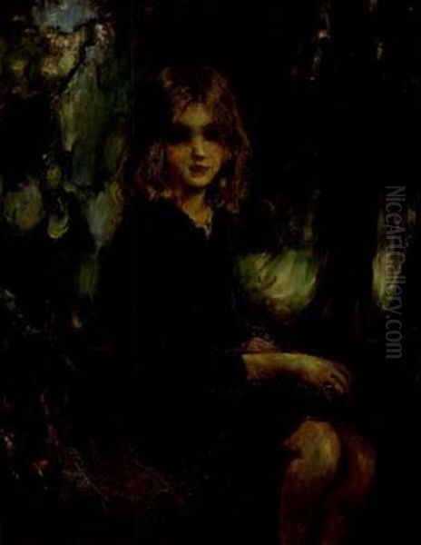 Young Girl In A Landscape - view 1