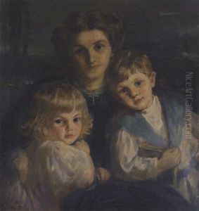 Portrait Of Margo, Jack And Eleanor Goldie Breckenridge Portrait Of Margo, Jack And Eleanor Goldie Breckenridge