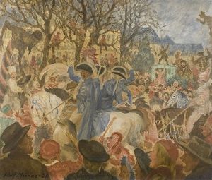 Rosenmontag In Der Altstadt by Adolf Muenzer