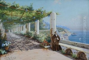 Paesaggio Di Amalfi by Angelo Della Mura