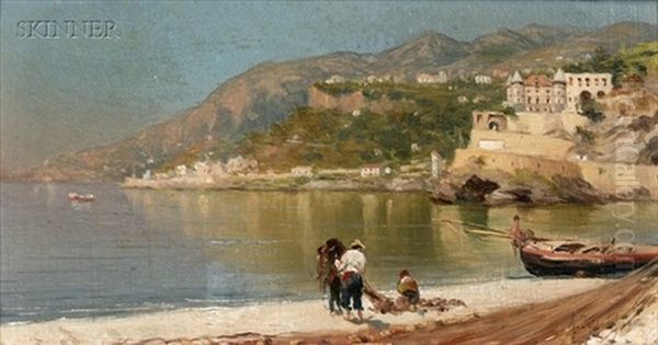 Fishermen On The Beach - view 1