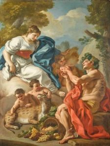 Bacchus And Ceres by Francesco de Mura