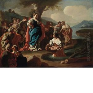 The Finding Of Moses by Francesco de Mura