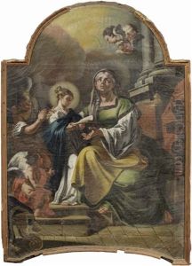 Educazione Della Vergine by Francesco de Mura