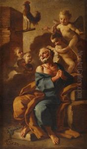 Las Lagrimas De San Pedro by Francesco de Mura