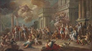 Latinus Welcomes Aeneas And Offers His Daughter Lavinia In Marriage