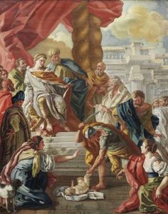The Judgment Of Solomon by Francesco de Mura
