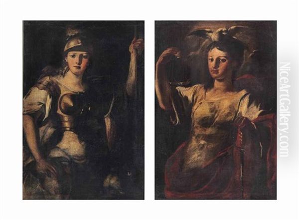 Allegory Of Fortitude; Allegory Of Justice (pair) - view 1