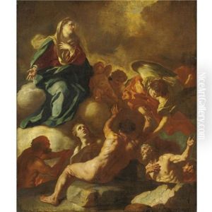 La Vergine E Le Anime Del Purgatorio by Francesco de Mura