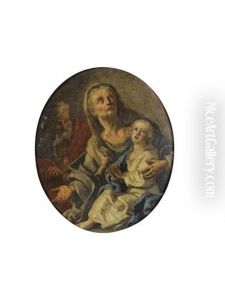 Sainte Anne Et La Vierge by Francesco de Mura