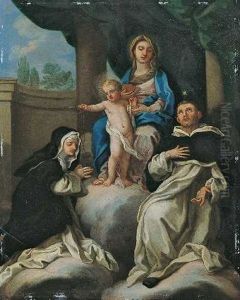 Madonna Mit Kind Und Zwei Heiligen