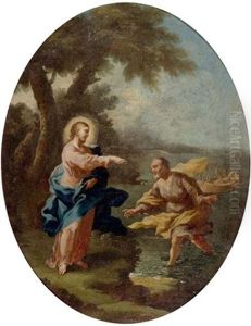 Die Berufung Des Heiligen Petrus by Francesco de Mura