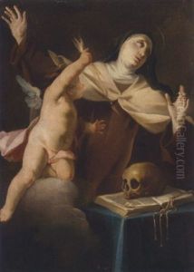 Saint Teresa Of Avila by Francesco de Mura