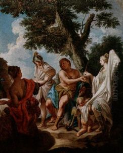 The Judgment Of Paris by Francesco de Mura