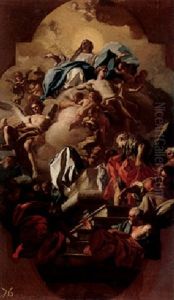 The Assumption Of The Virgin by Francesco de Mura