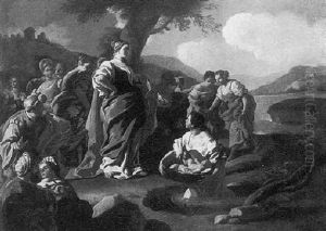 The Finding Of Moses by Francesco de Mura