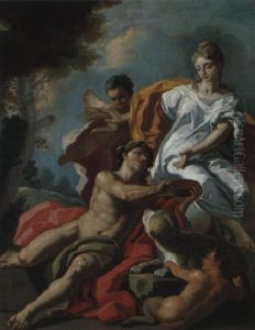 Bacchus Et Ceres by Francesco de Mura