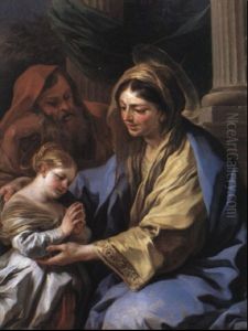 L'education De La Vierge by Francesco de Mura