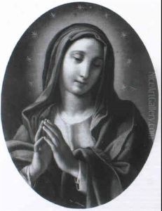 The Madonna At Prayer by Francesco de Mura