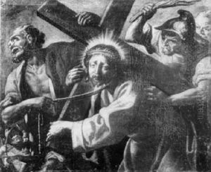 Christ In The Garden Of Gethsemane [&] The       Betrayal Of Christ [&] Christ On The Way To Calvary by Francesco de Mura