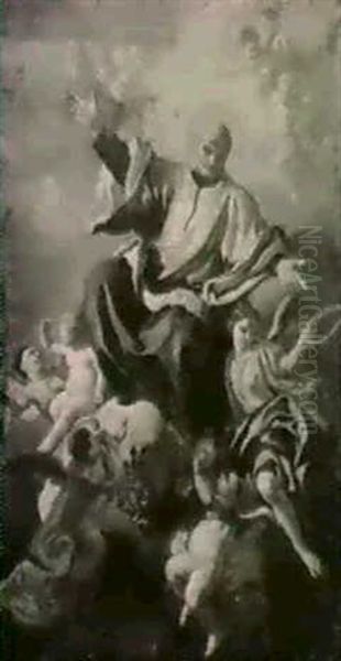 A Male Ecclesiastic In Glory - view 1