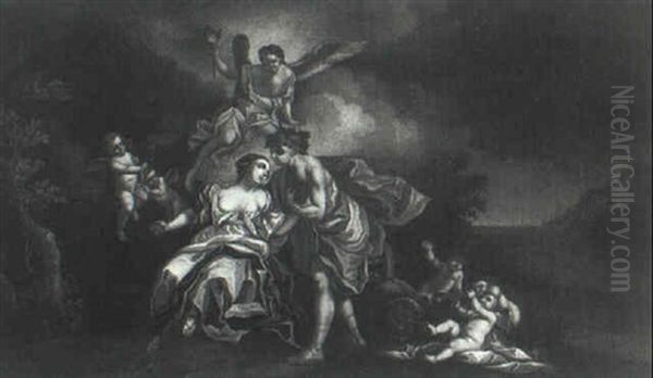 Venus And Adonis Attended By Nymphs And Putti - view 1