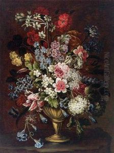 Blumenstrausin Einer Vase by Bartolommeo Bimbi