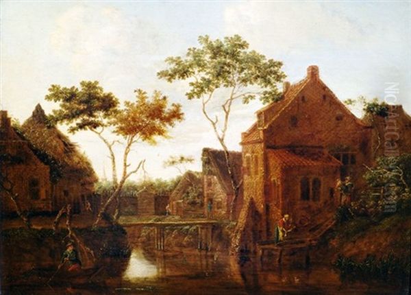 Dorf An Einem Kanal - view 1