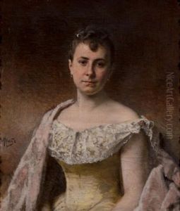 Portrait De Femme by Alphonse Muraton