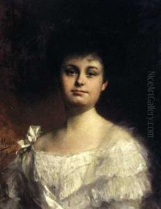 Portrait D'une Elegante by Alphonse Muraton