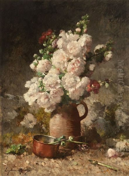 Floral Still Life With Copper Saucepan - view 1