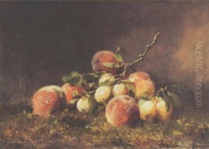 Stilleben Mit Pfirsichen, Apfeln Und Birnen by Euphemie Muraton
