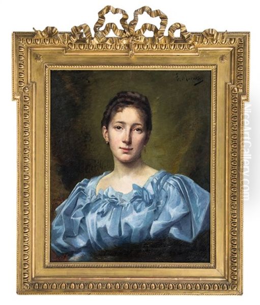 Ragazza Con Vestito Azzurro - view 1