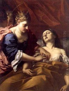 Saint Elizabeth, Queen Of The Portugese by Domenico Maria Muratori