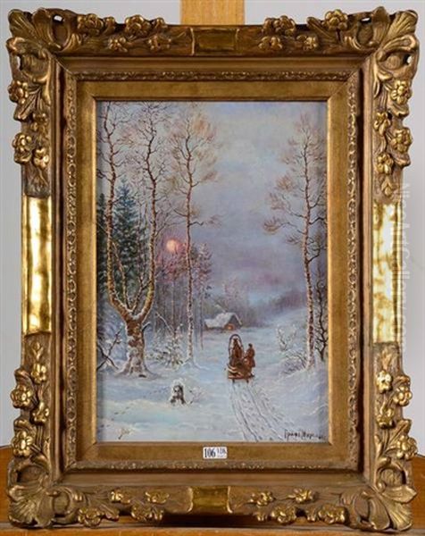 Paysage Anime Sous La Neige - view 1