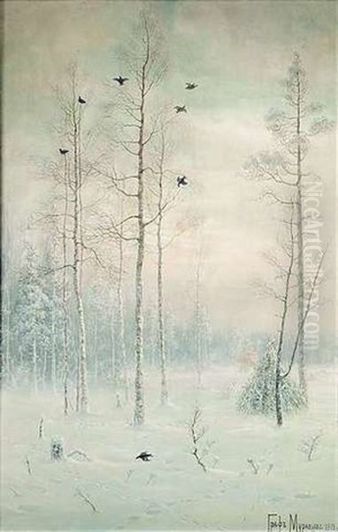 Fasanenjagd Im Winterlichen Wald - view 1