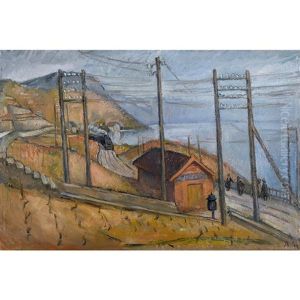 Herbstliche Landschaft Am Genfersee by Albert Muret