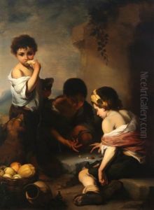 Boy's Playing Dice by Bartolome Esteban Murillo