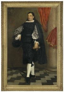 Portrait Of A Gentleman, Full-length, Presumably A Member Of The Ostigliani Family