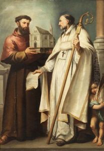 Saints Leander And Bonaventura by Bartolome Esteban Murillo