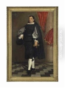Portrait Of A Gentleman, Full-length, Presumably A Member Of The Ostigliani Family by Bartolome Esteban Murillo