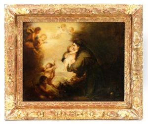 Vision Of Saint Anthony by Bartolome Esteban Murillo