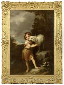 The Infant Saint John The Baptist With A Lamb by Bartolome Esteban Murillo
